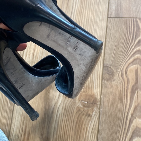 Alexander Wang lovisa black leather heels Size 37 1/2 (8) with box and dust bag - Picture 10 of 12